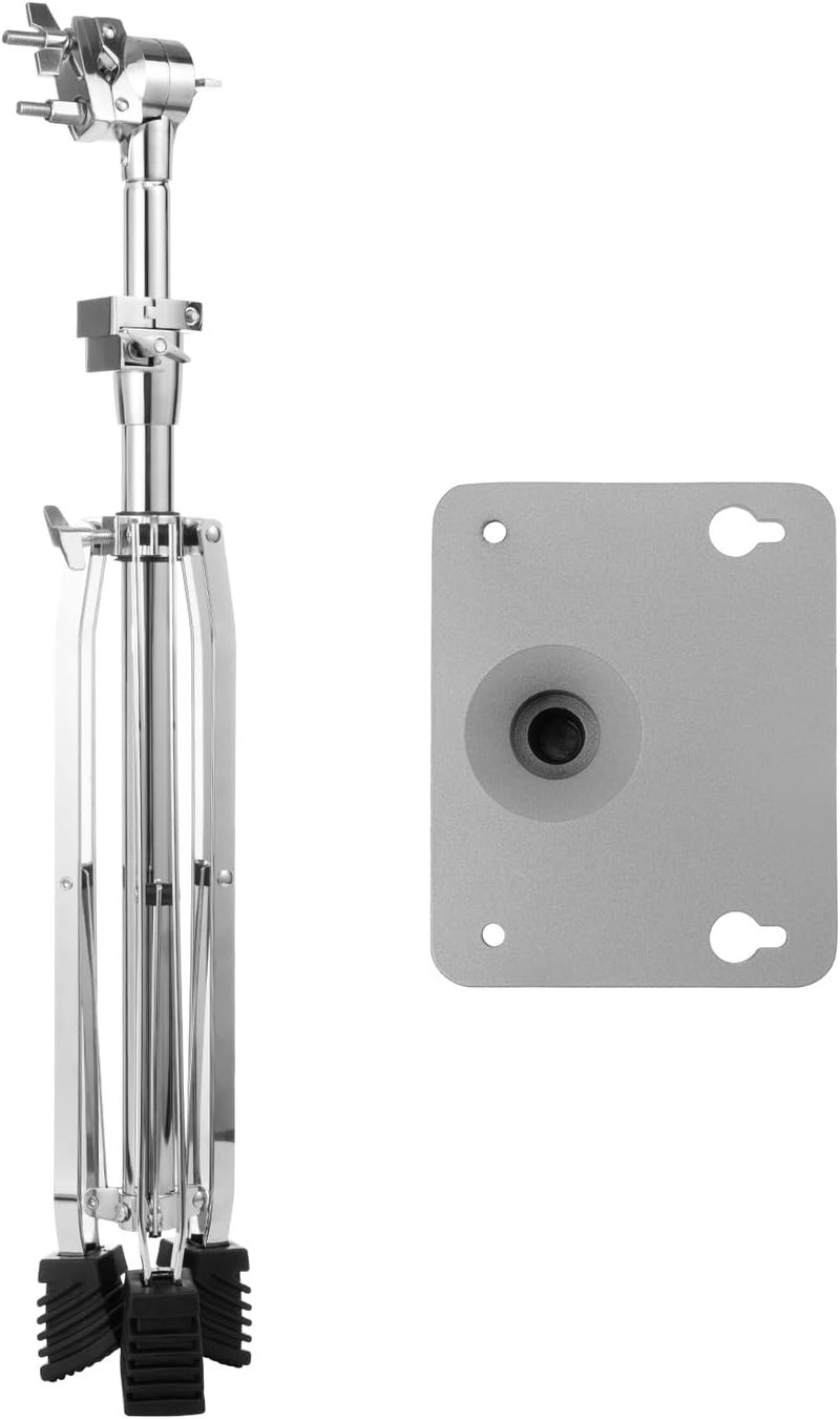 TENOUTEN Electronic Mounting Stand with Plate, Heavy Duty Double Braced Mounting Stand for Electronic Modules & Controller Multi Pads and Drum Pads - Image 2